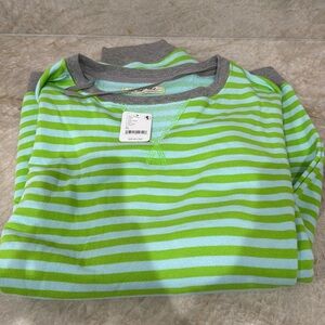 Free People oversized striped sweater Kiwi combo